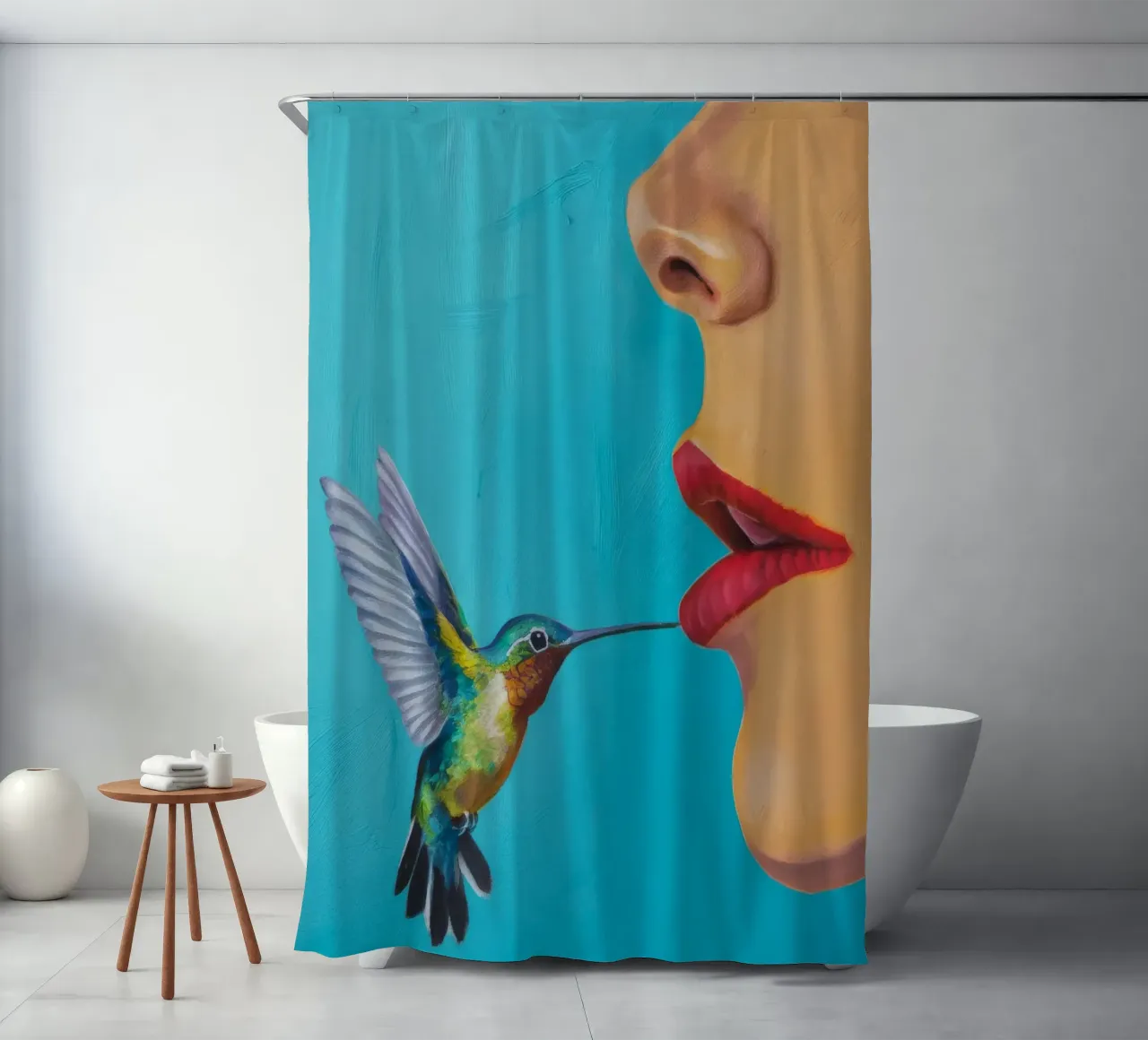 Tonalità bacio di nettare tenda da doccia da Infinite Chroma