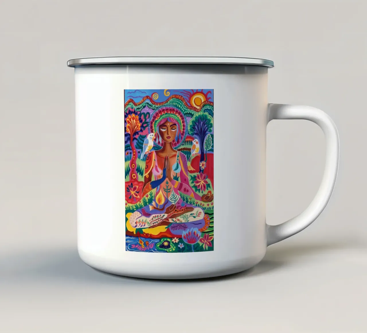 Spettro dell'aura della divinità tazza in smalto da Dream Spectrum