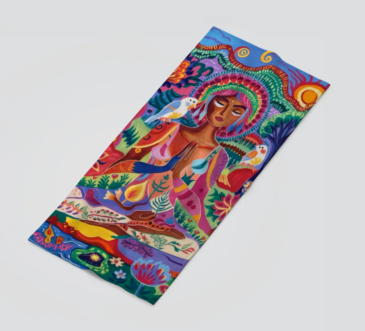 Deity's Aura Spectrum beach towel by Dream Spectrum