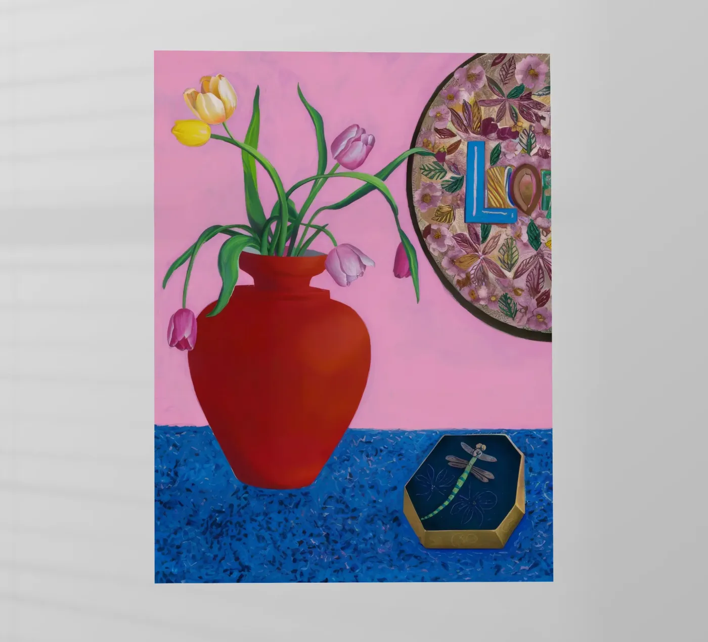 Scarlet Patterned Bloom pellicola backlit da Opal Strokes