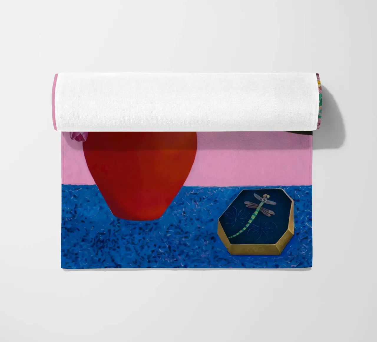 Scarlet Patterned Bloom telo mare da Opal Strokes