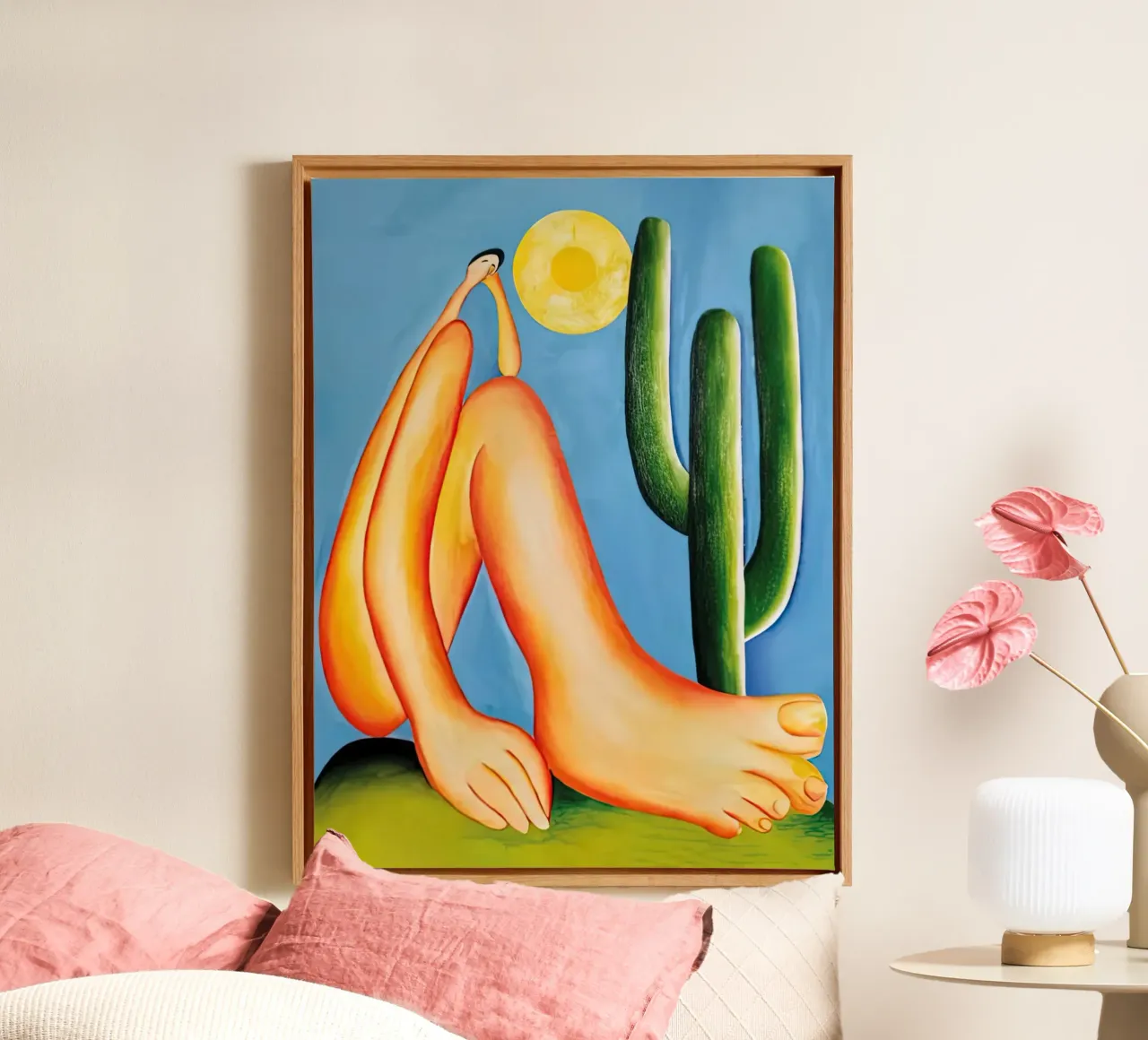 Cactus signora Tarsila do Amaral tela con Cornice a cassetta da ART BEST
