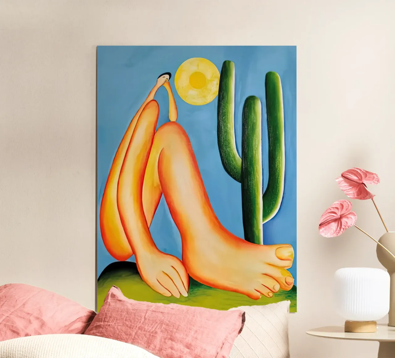 Cactus signora Tarsila do Amaral poster con telaio in plastica da ART BEST
