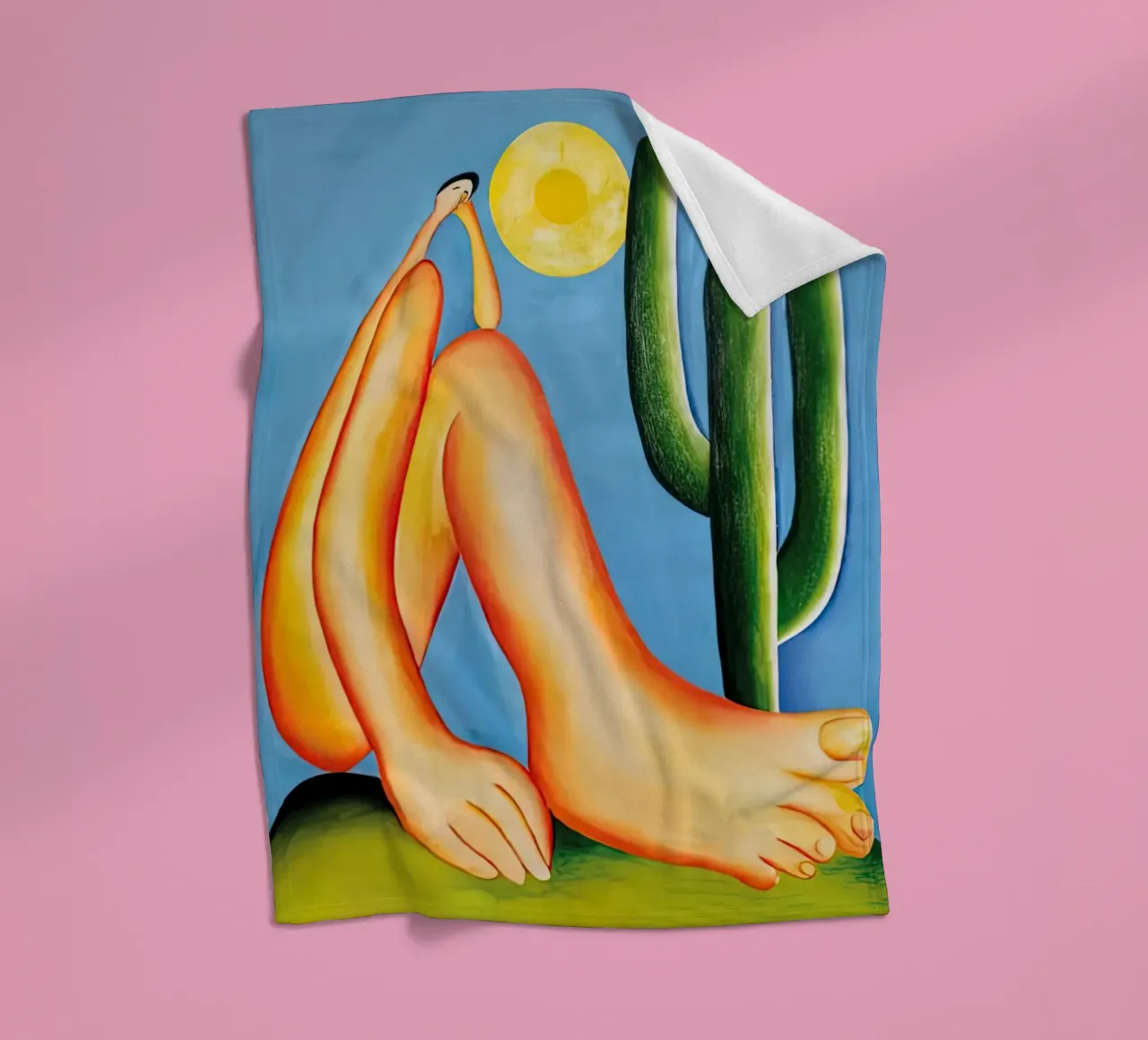 Cactus signora Tarsila do Amaral coperta in pile da ART BEST