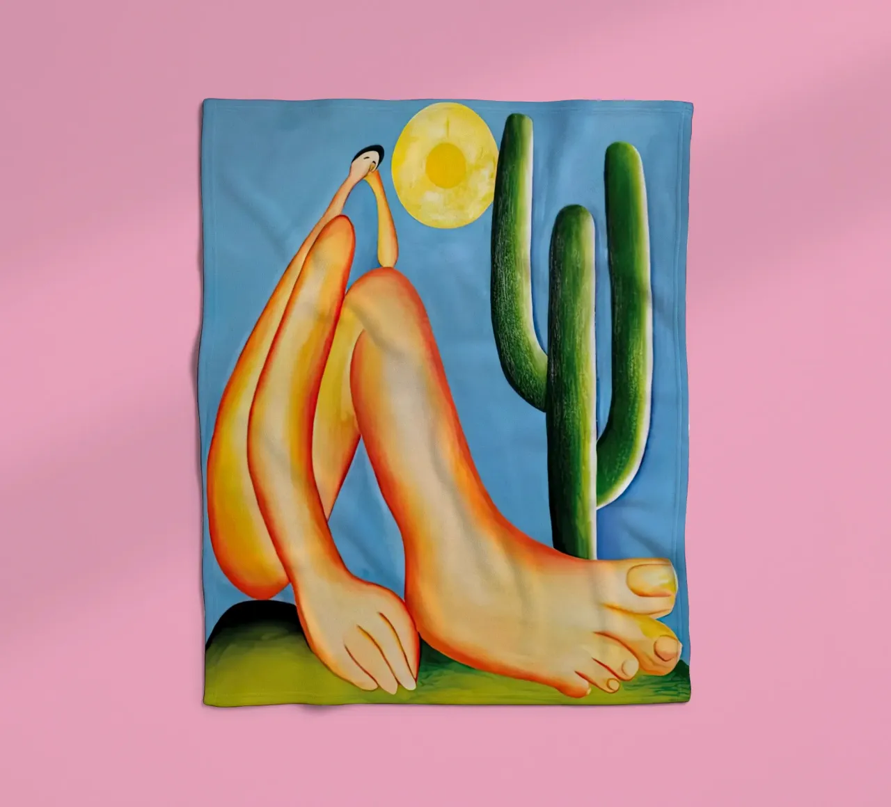 Cactus signora Tarsila do Amaral coperta in pile da ART BEST