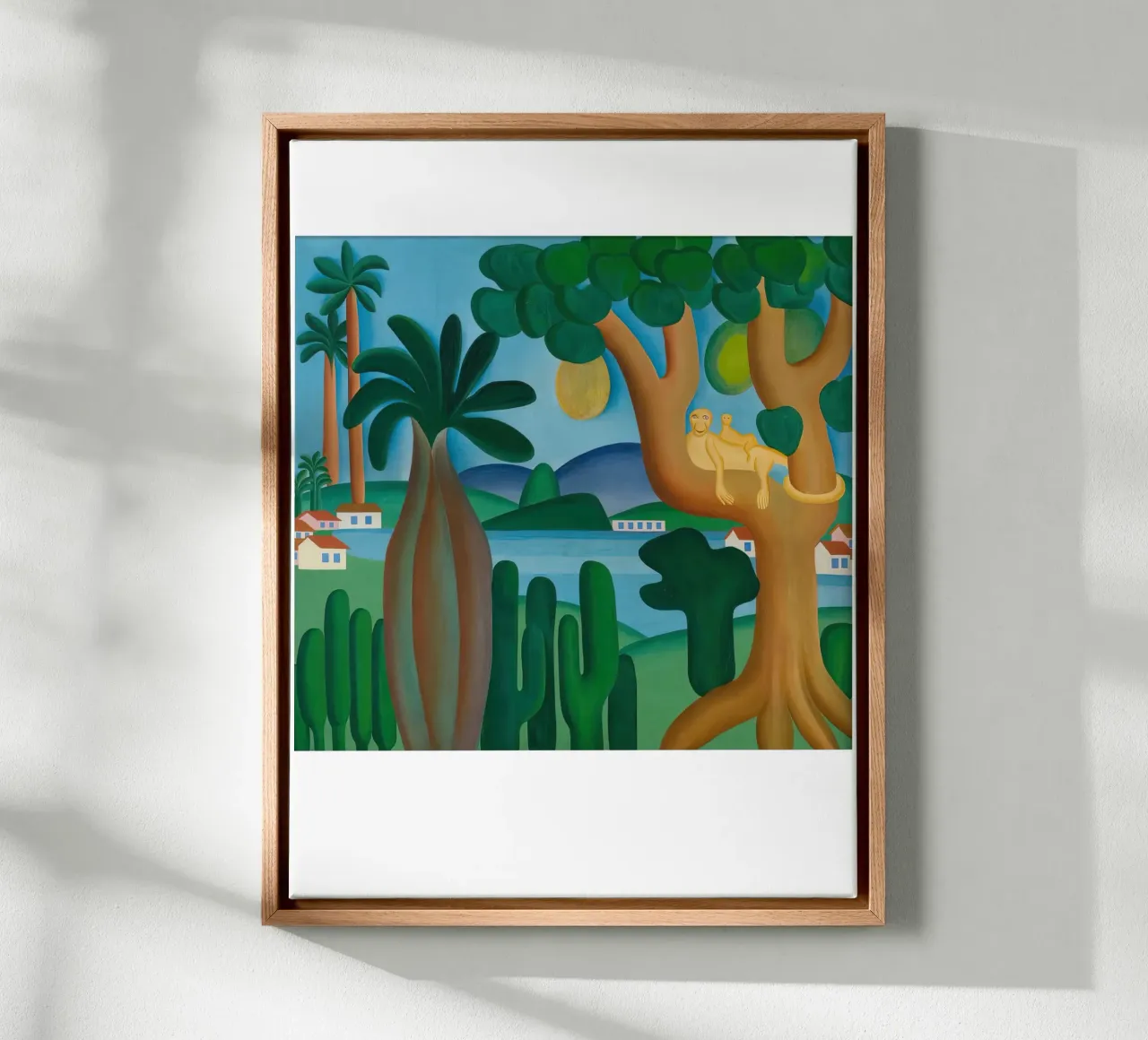 Il lago di Tarsila do Amaral tela con Cornice a cassetta da ART BEST