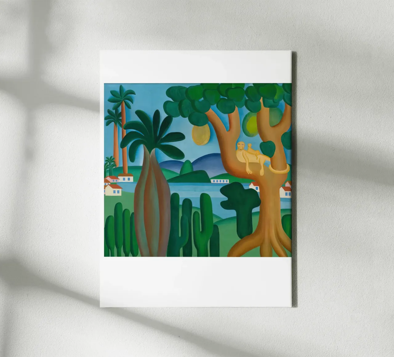 Il lago di Tarsila do Amaral tela con Cornice a cassetta da ART BEST