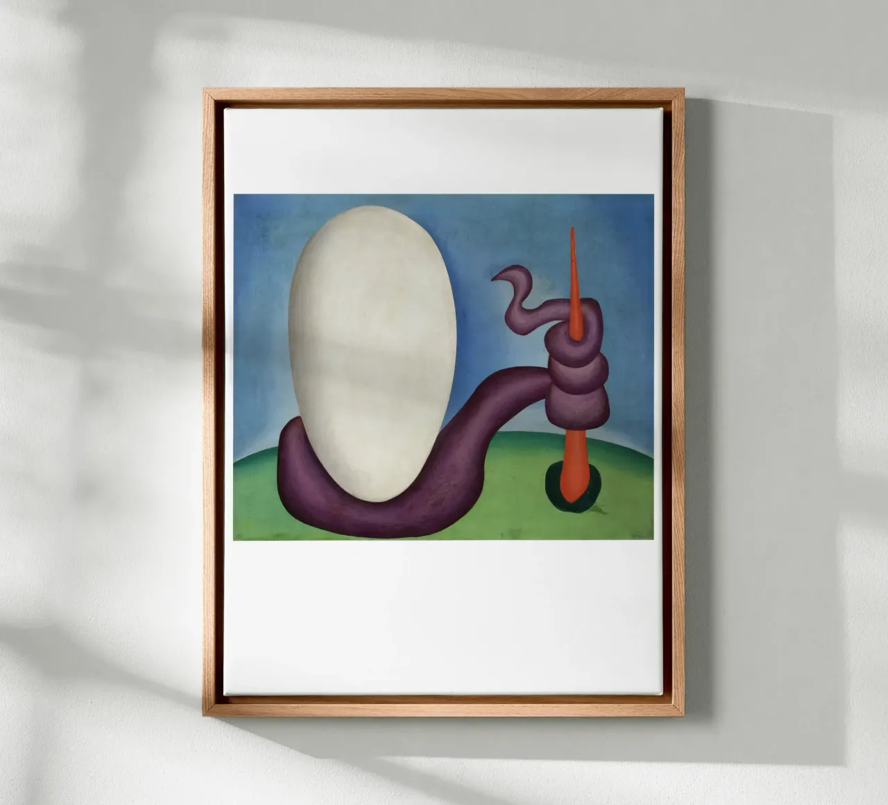 Die Eier Tarsila do Amaral Leinwand mit Schattenfugenrahmen von ART BEST