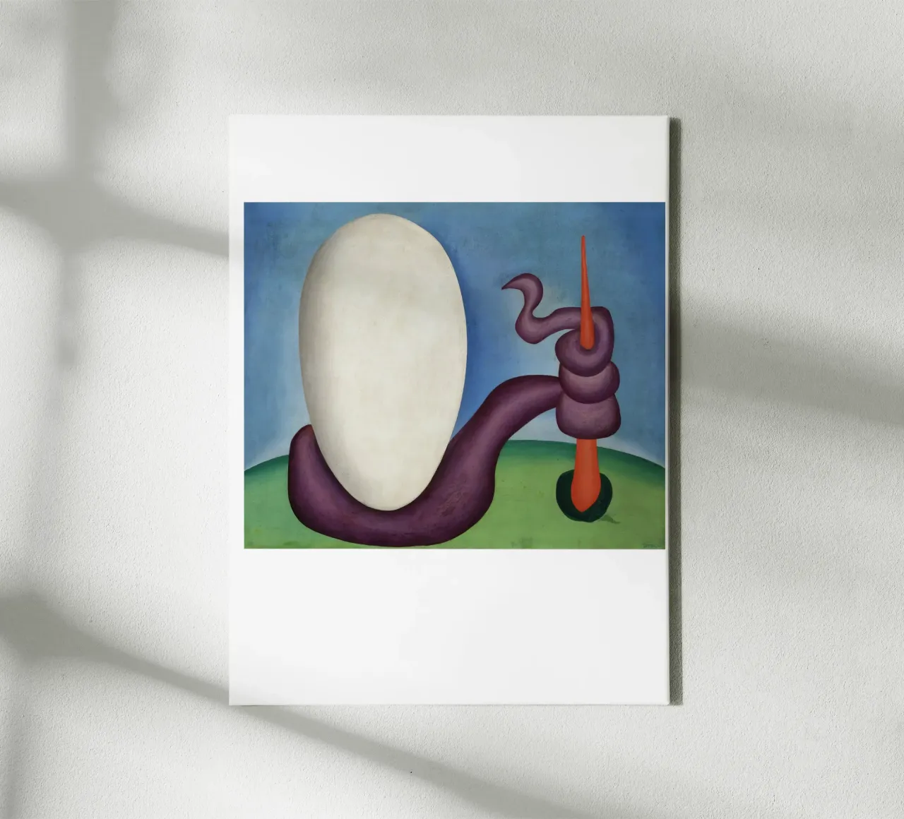 Die Eier Tarsila do Amaral Leinwand mit Schattenfugenrahmen von ART BEST