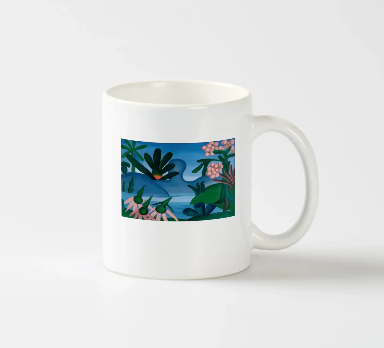 La signora con i fiori tazza in ceramica da ART BEST