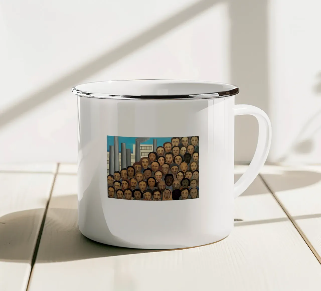 Workers Tarsila Do Amaral enamel mug by ART BEST