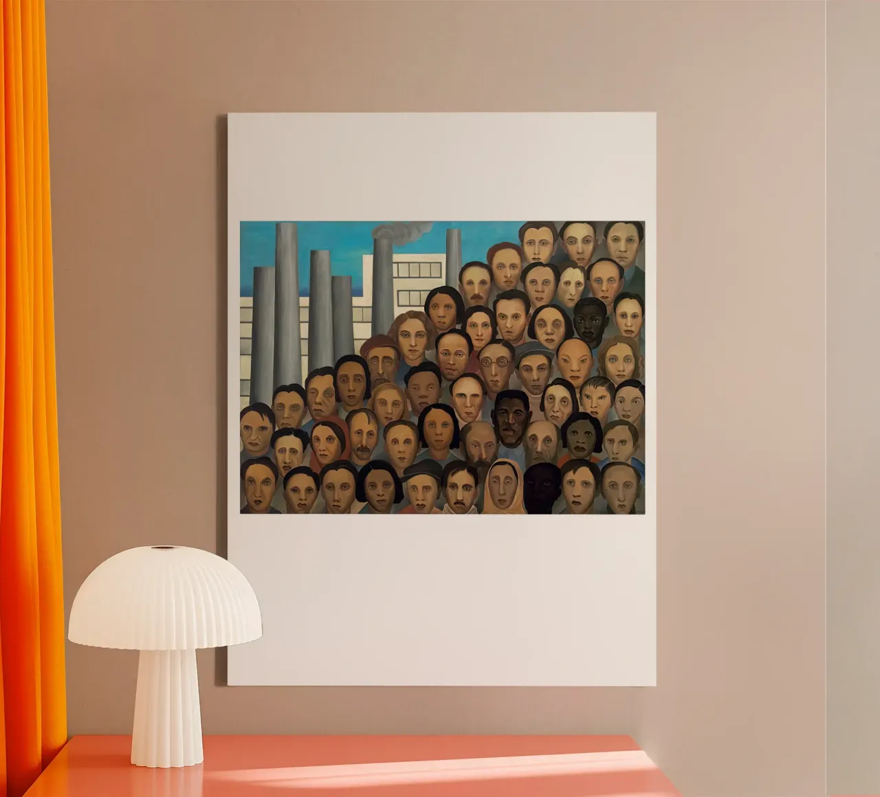 Lavoratori Tarsila Do Amaral tela con Cornice a cassetta da ART BEST
