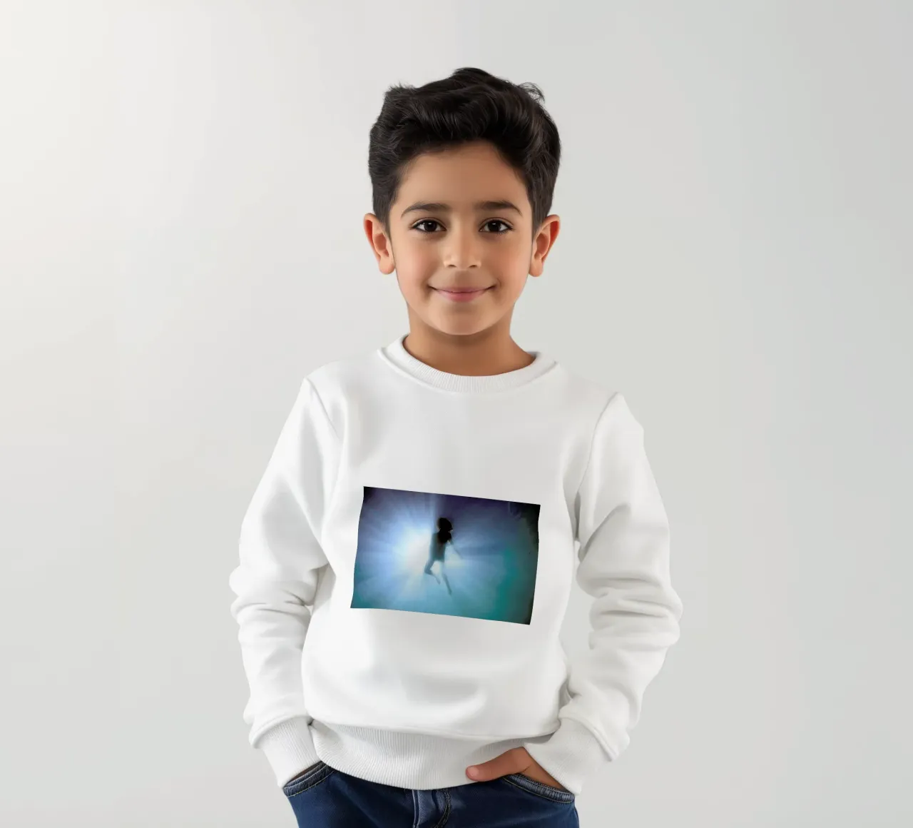 Untitled_7 kids sweatshirt by James Cooper