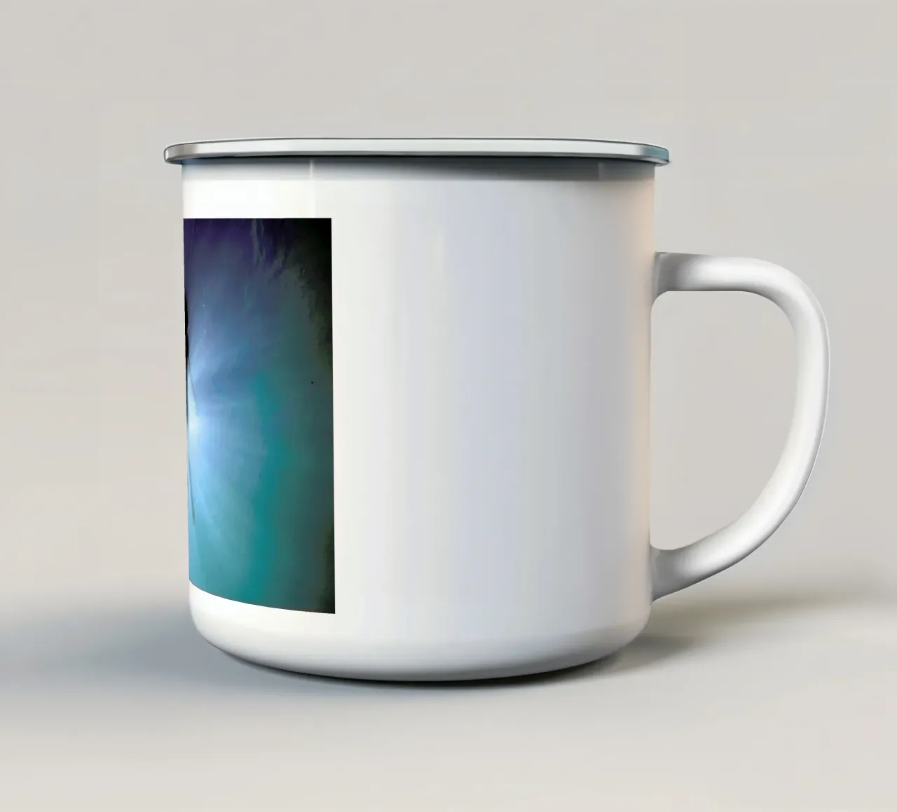 Untitled_7 Emaille Tasse von James Cooper
