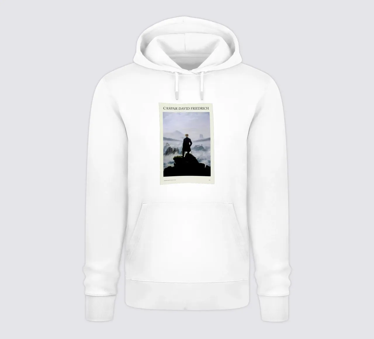 Friedrich - Wanderer Above the Sea of Fog felpa con cappuccio da Vintage by JUNIQE