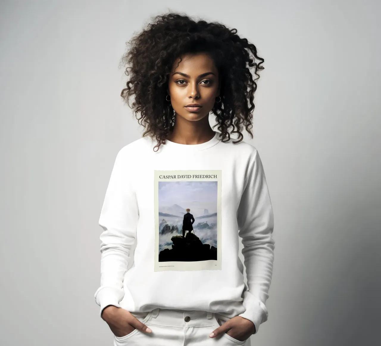 Friedrich - Wanderer Above the Sea of Fog felpa da Vintage by JUNIQE