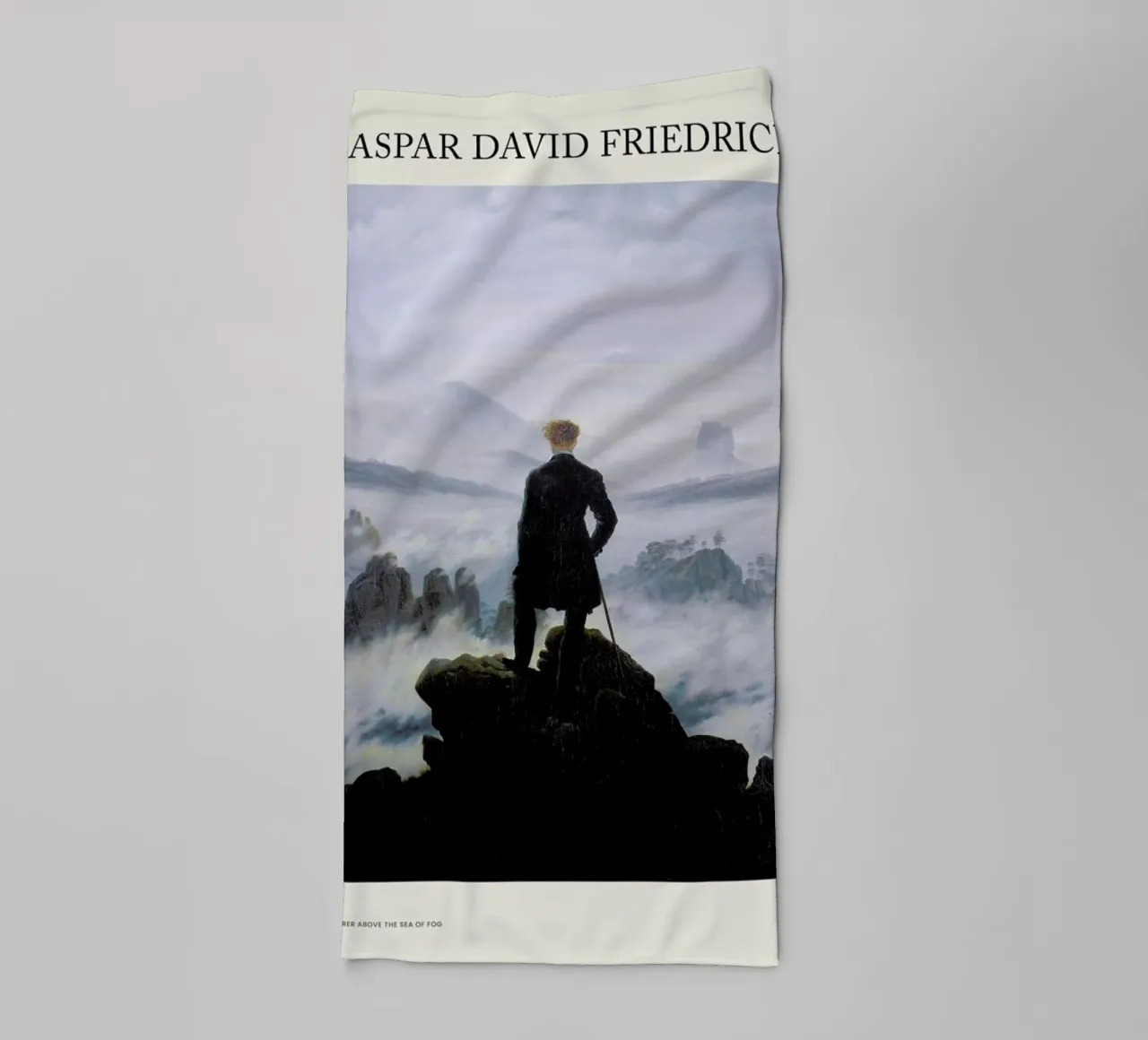 Friedrich - Wanderer Above the Sea of Fog towel by Vintage by JUNIQE