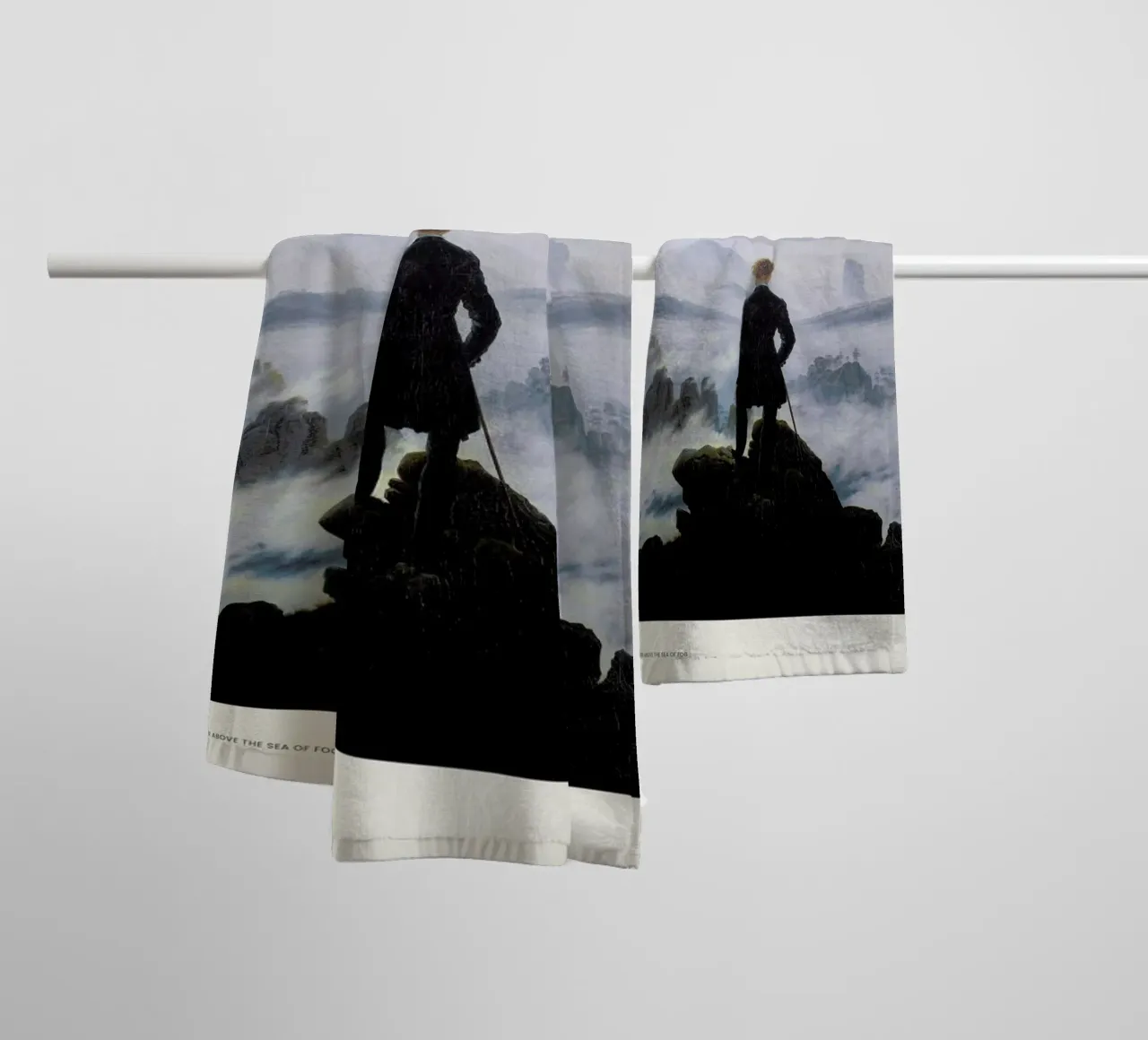 Friedrich - Wanderer Above the Sea of Fog towel by Vintage by JUNIQE