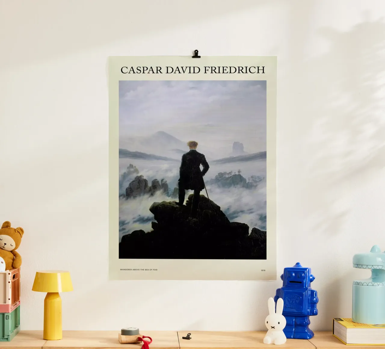 Friedrich - Wanderer Above the Sea of Fog Hahnemühle von Vintage by JUNIQE