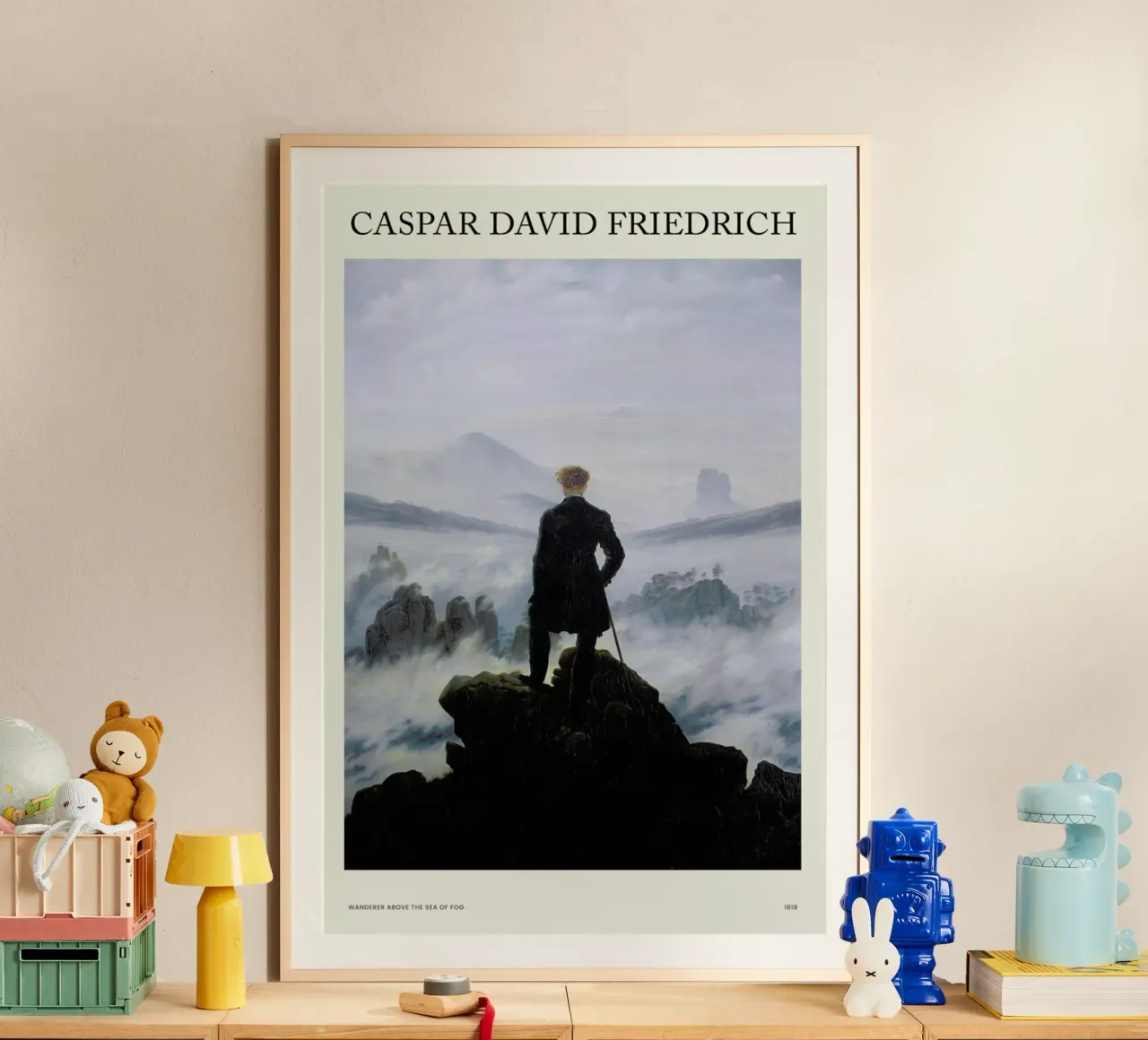 Friedrich - Wanderer Above the Sea of Fog Hahnemühle von Vintage by JUNIQE
