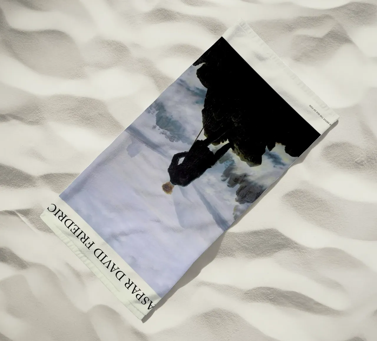 Friedrich - Wanderer Above the Sea of Fog beach towel by Vintage by JUNIQE