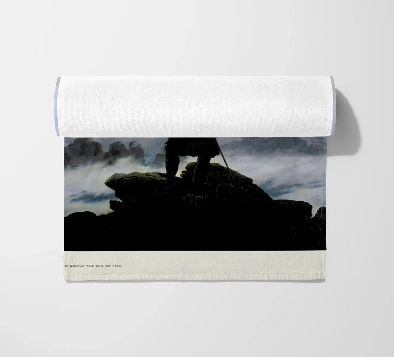 Friedrich - Wanderer Above the Sea of Fog beach towel by Vintage by JUNIQE