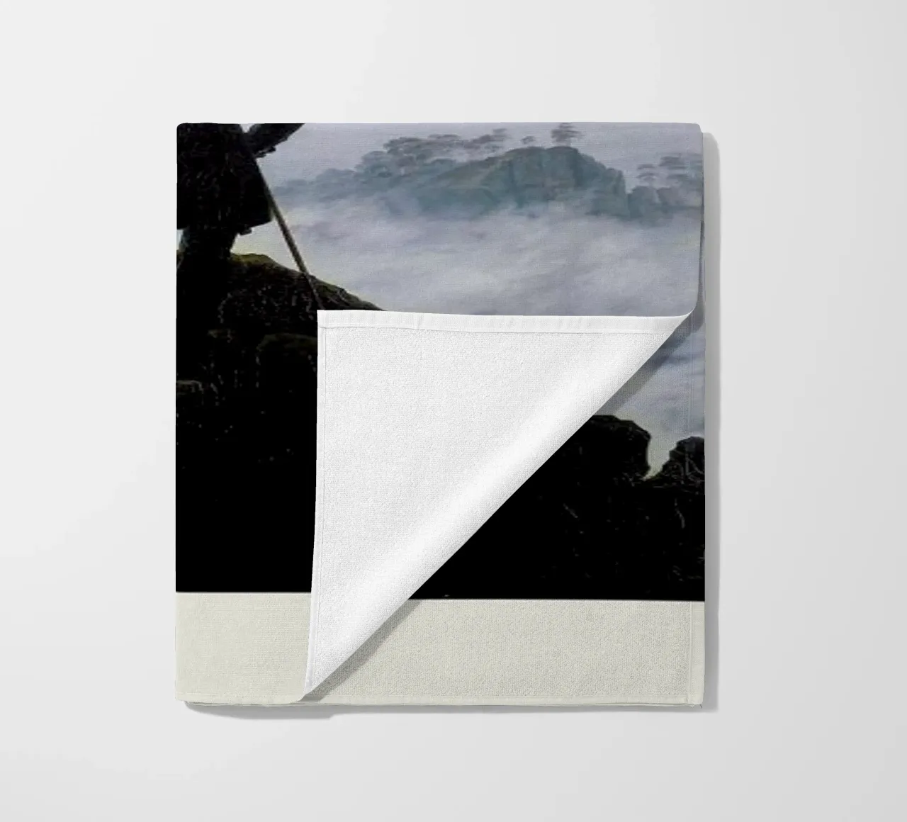 Friedrich - Wanderer Above the Sea of Fog beach towel by Vintage by JUNIQE