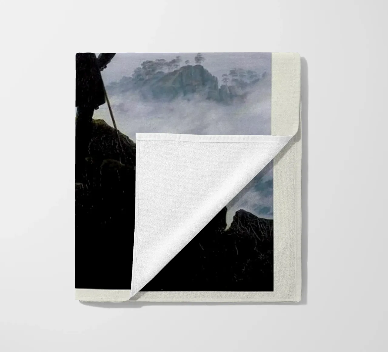Friedrich - Wanderer Above the Sea of Fog beach towel by Vintage by JUNIQE