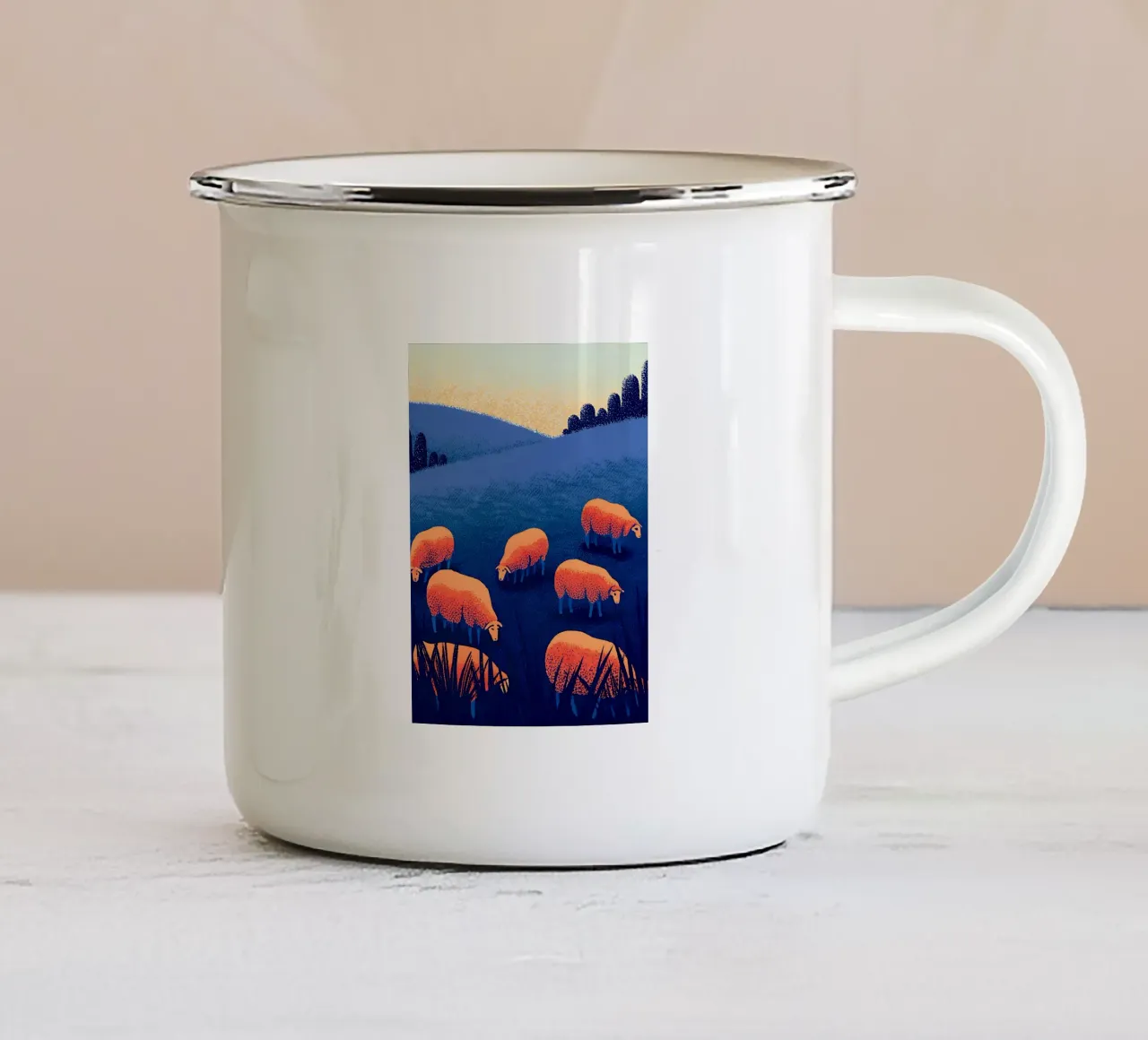 Exploitations ovines mug en émail de SOUL SHOP