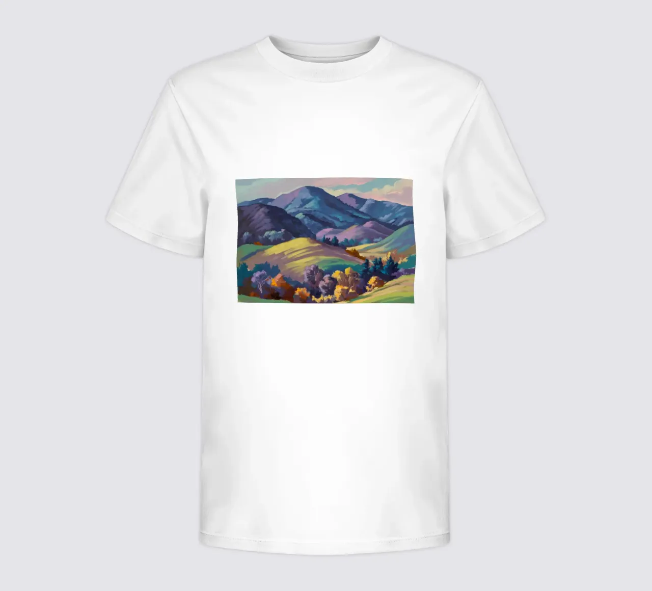 Emerald Golden Peaks kids t-shirt by Celestial Harmony