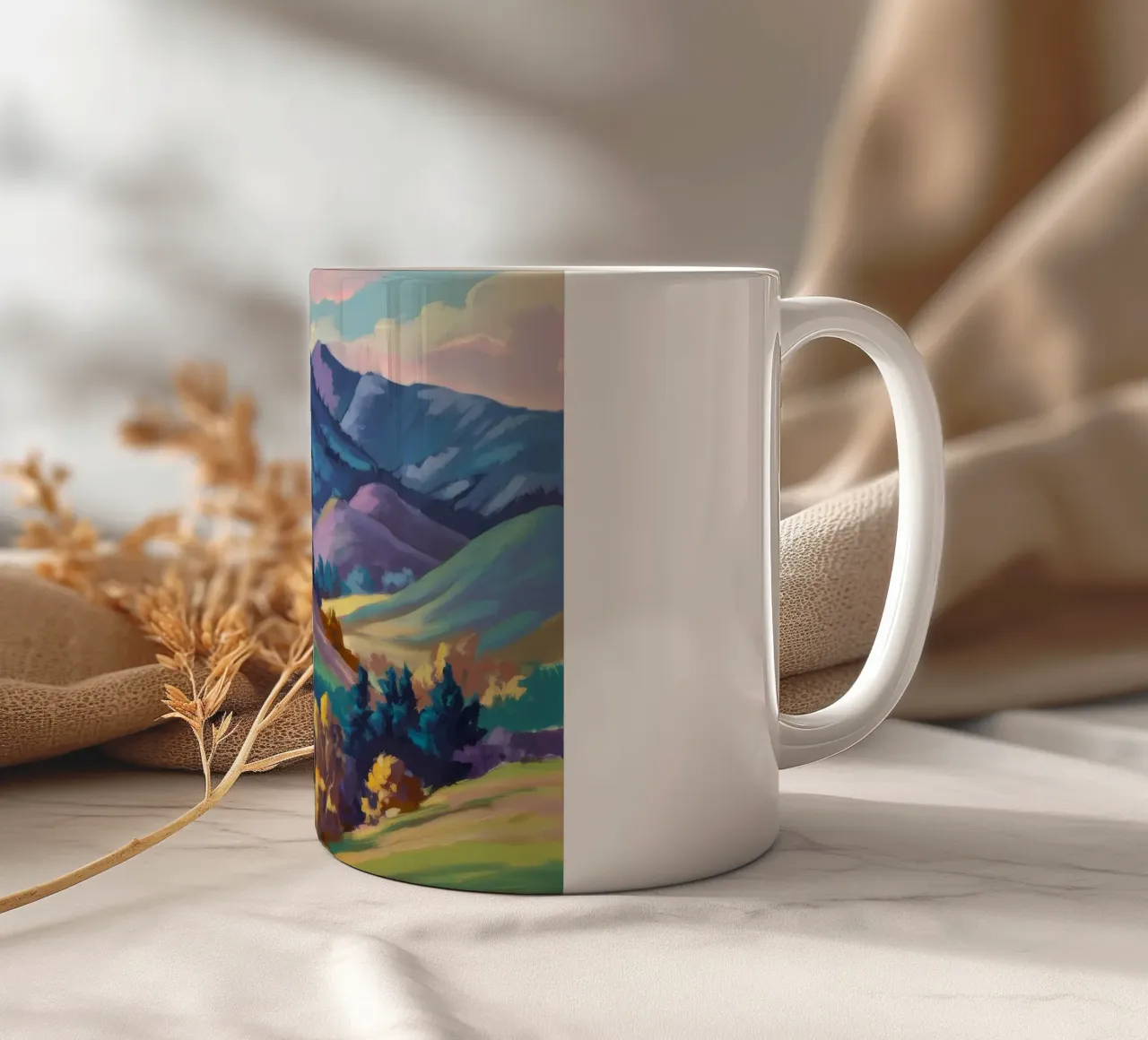 Cime d'oro smeraldo tazza in ceramica da Celestial Harmony
