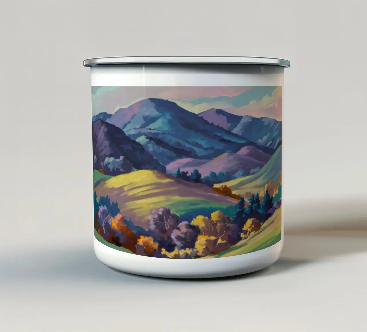 Smaragd Gouden Pieken emaille mok van Celestial Harmony