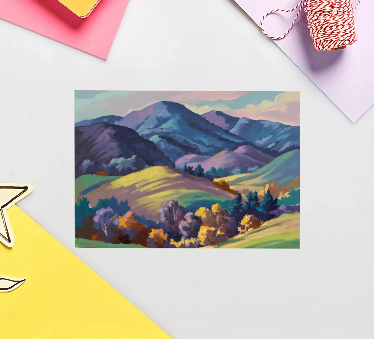 Emerald Golden Peaks sticker by Celestial Harmony