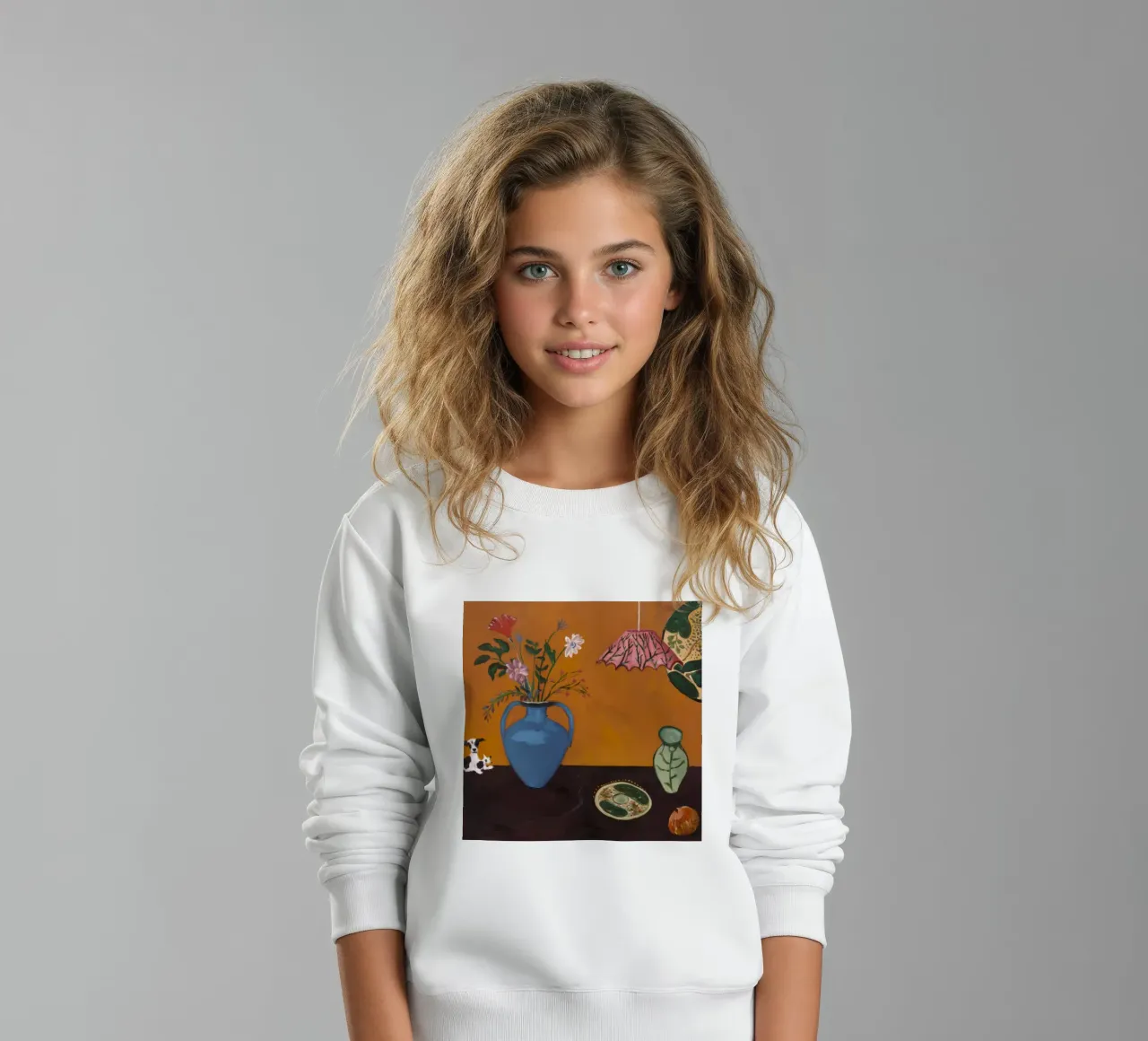 Tavolo Azzurro Trattare felpa bambino da Opal Strokes