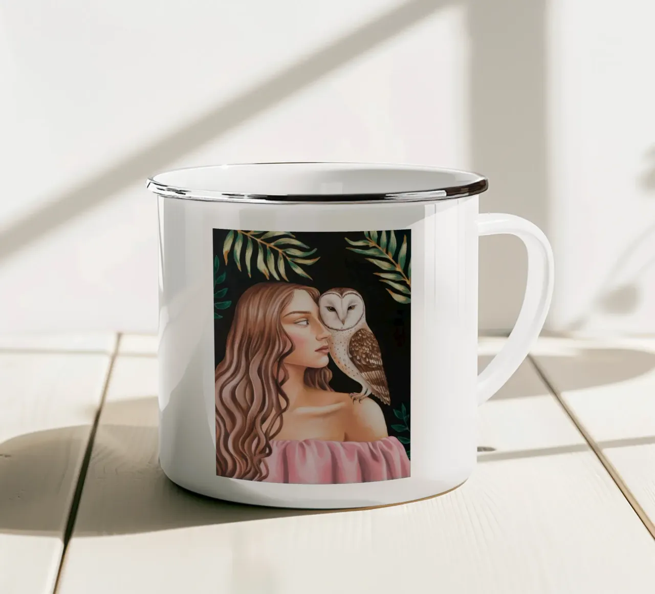 Notturno Muse Gaze tazza in smalto da Infinite Chroma