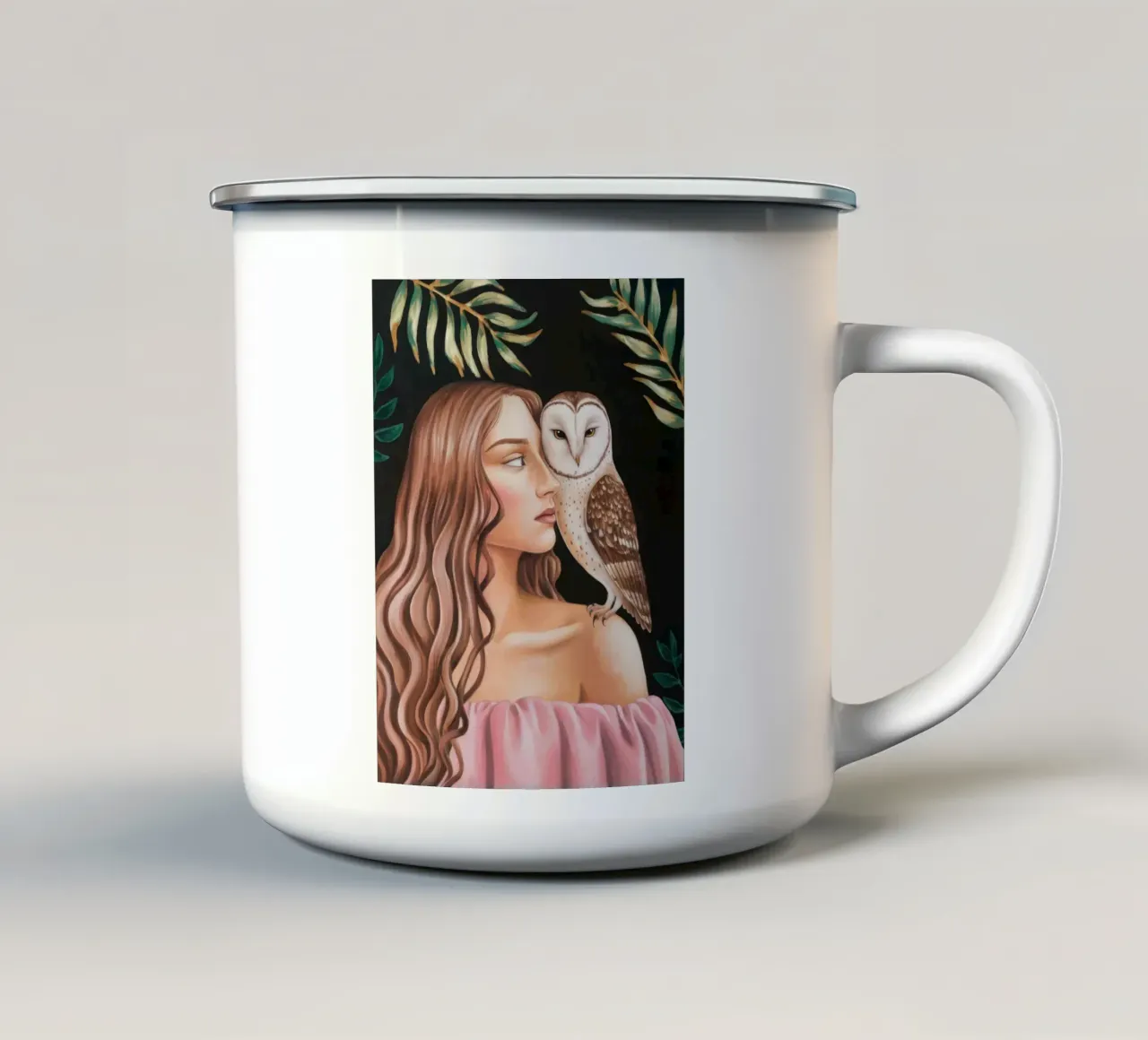 Notturno Muse Gaze tazza in smalto da Infinite Chroma