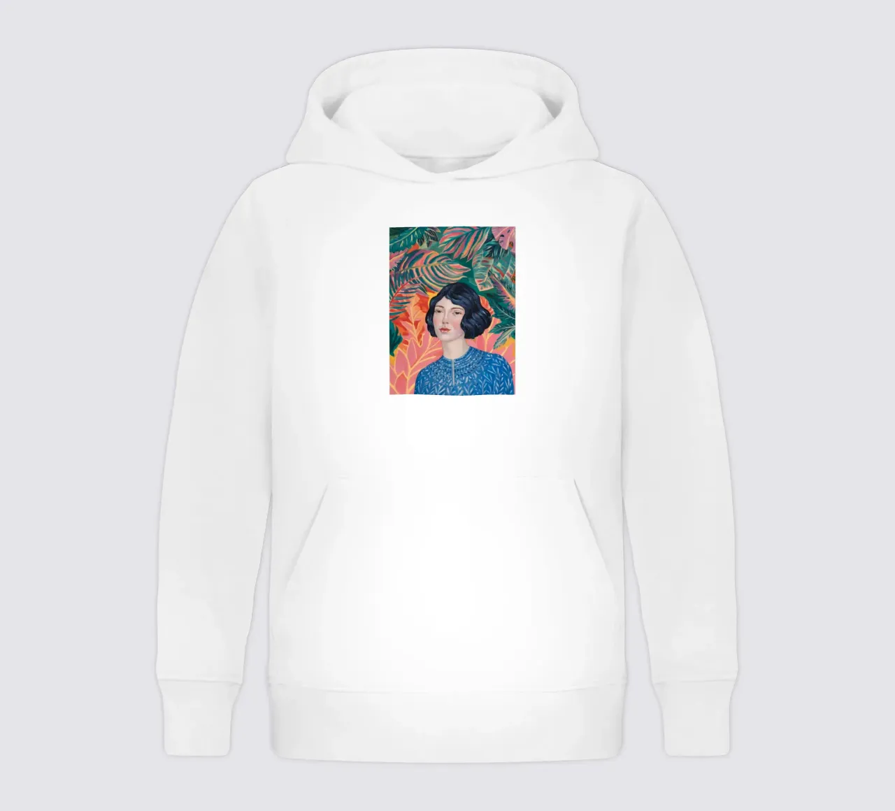 Verdant Weave Gaze kids hoodie by Vivid Reverie
