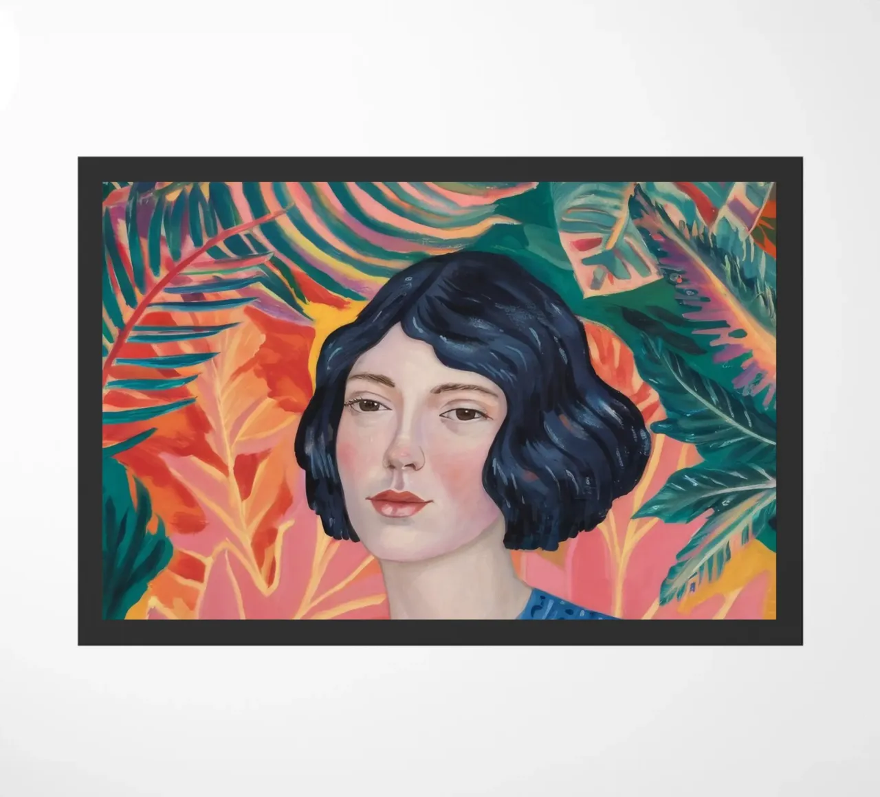 Verdant Weave Gaze doormat by Vivid Reverie
