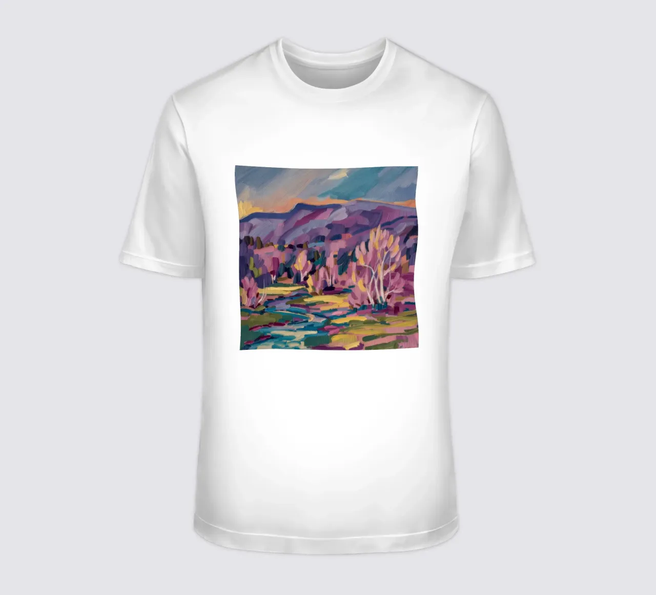 Meandro del fiume Twilight t-shirt da Radiance Landscape