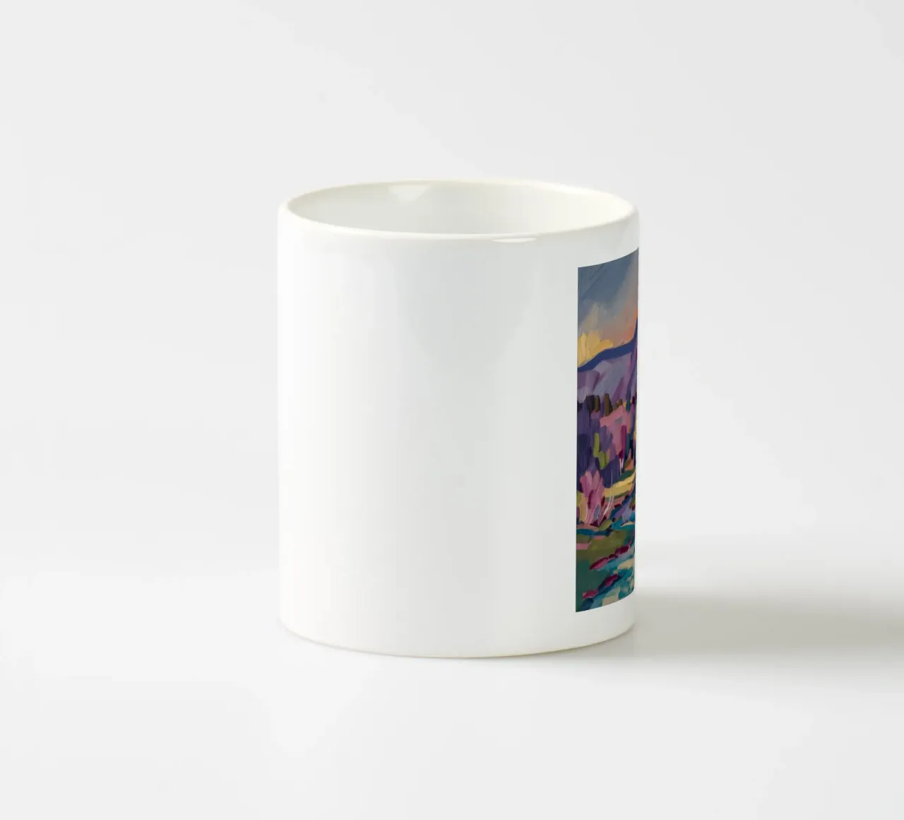 Meandro del fiume Twilight tazza in ceramica da Radiance Landscape