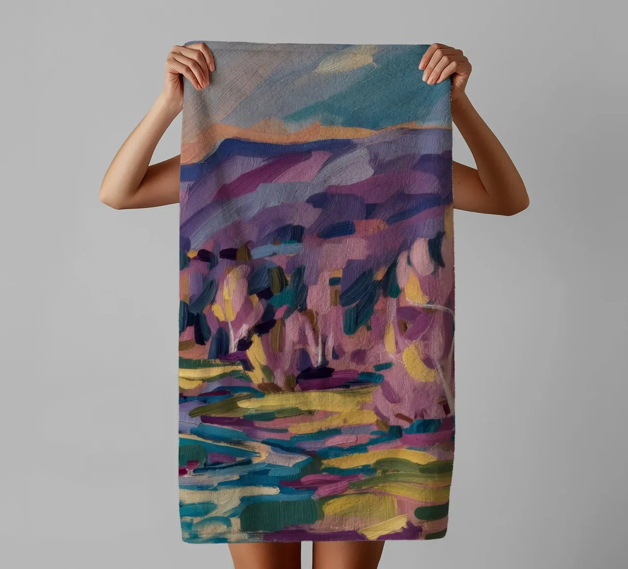 Meandro del fiume Twilight asciugamano da bagno da Radiance Landscape