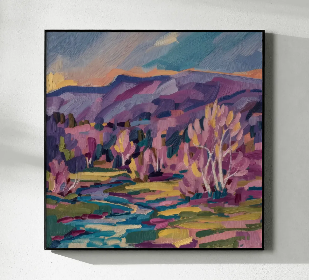 Meandro del fiume Twilight plexiglass da Radiance Landscape