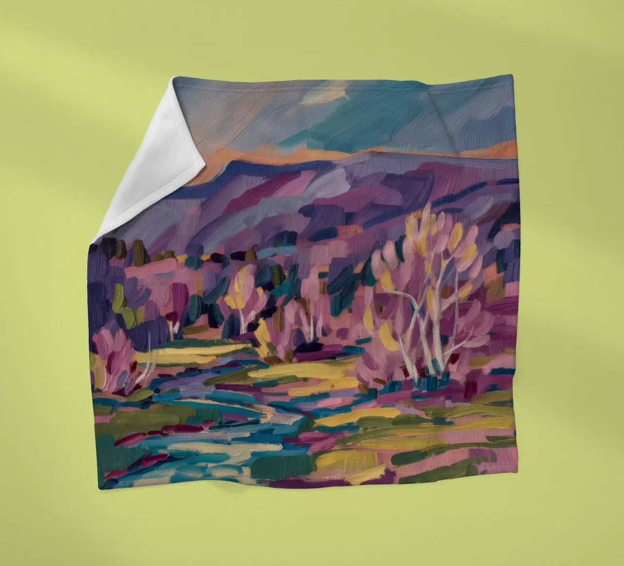 Meandro del fiume Twilight coperta in pile da Radiance Landscape