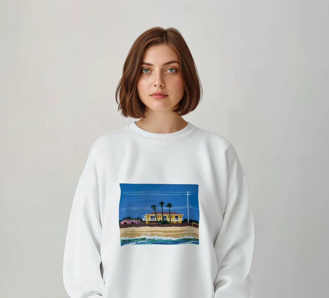 Pomeriggio in spiaggia felpa da Silk Palette