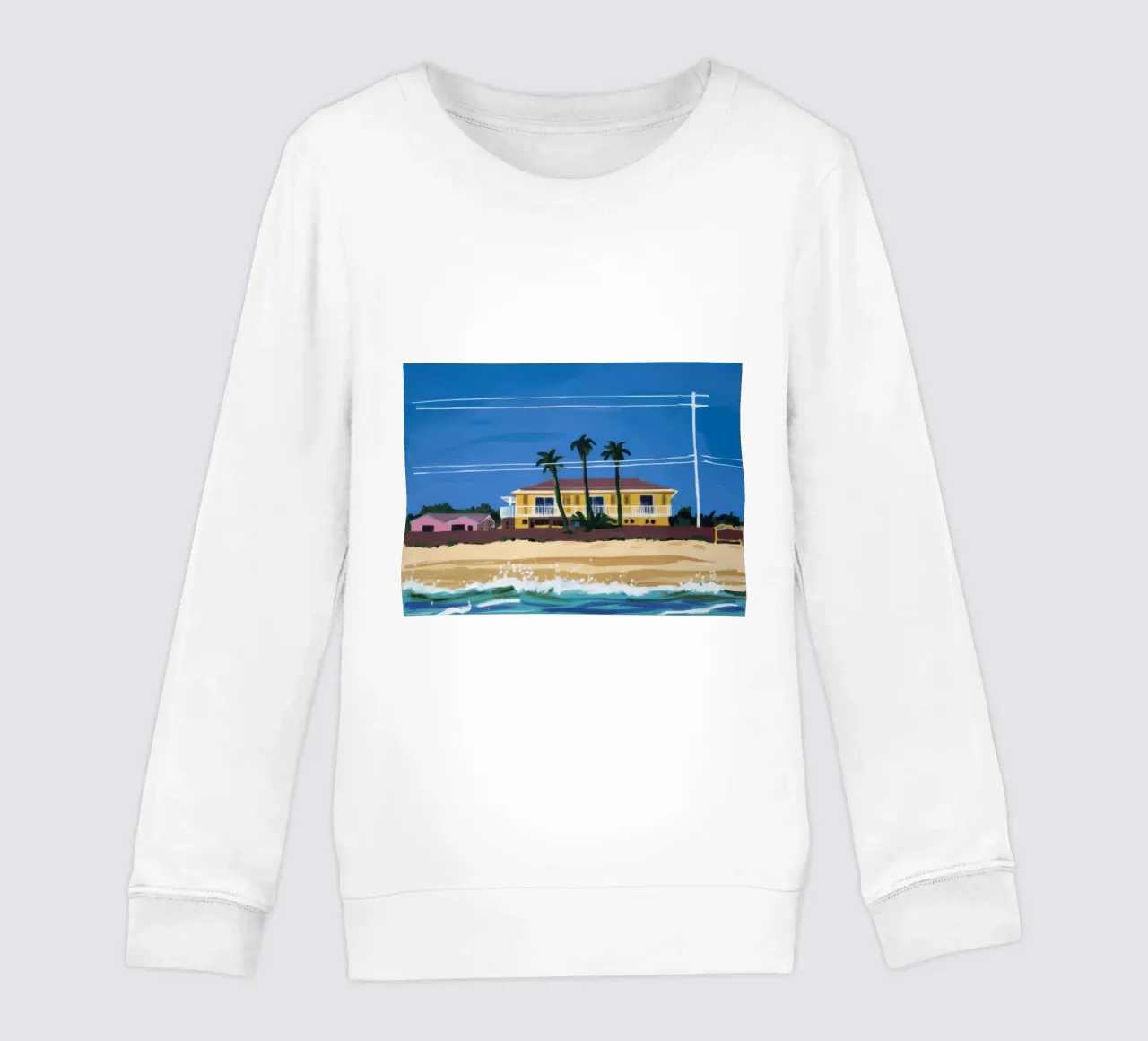 Pomeriggio in spiaggia felpa bambino da Silk Palette