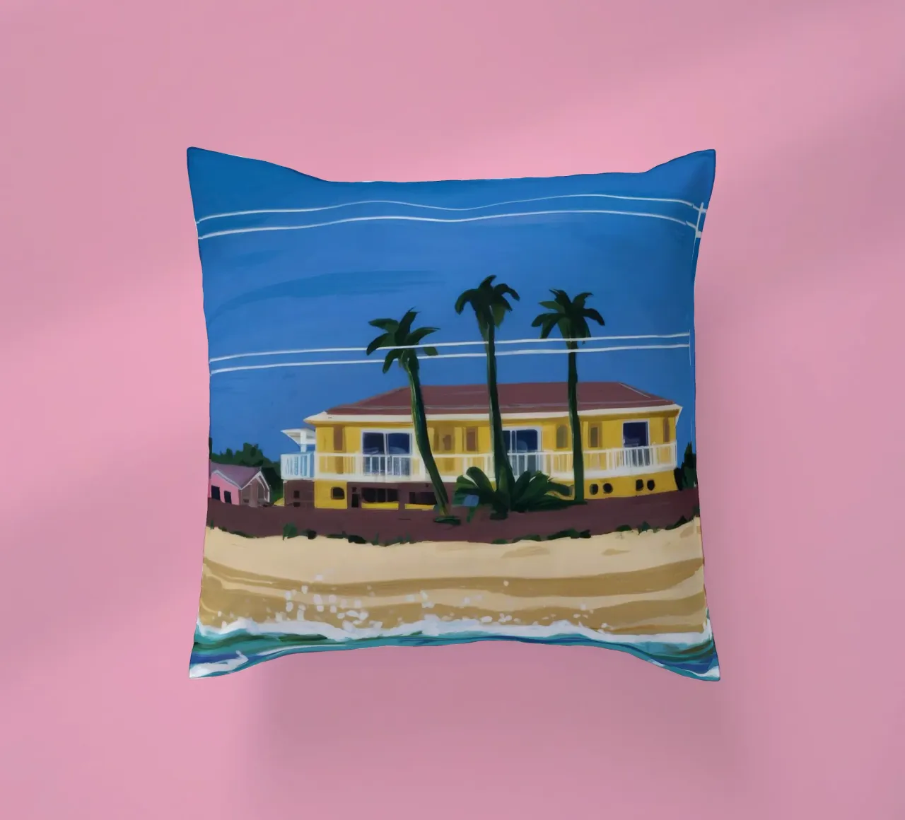 Pomeriggio in spiaggia cuscino da Silk Palette