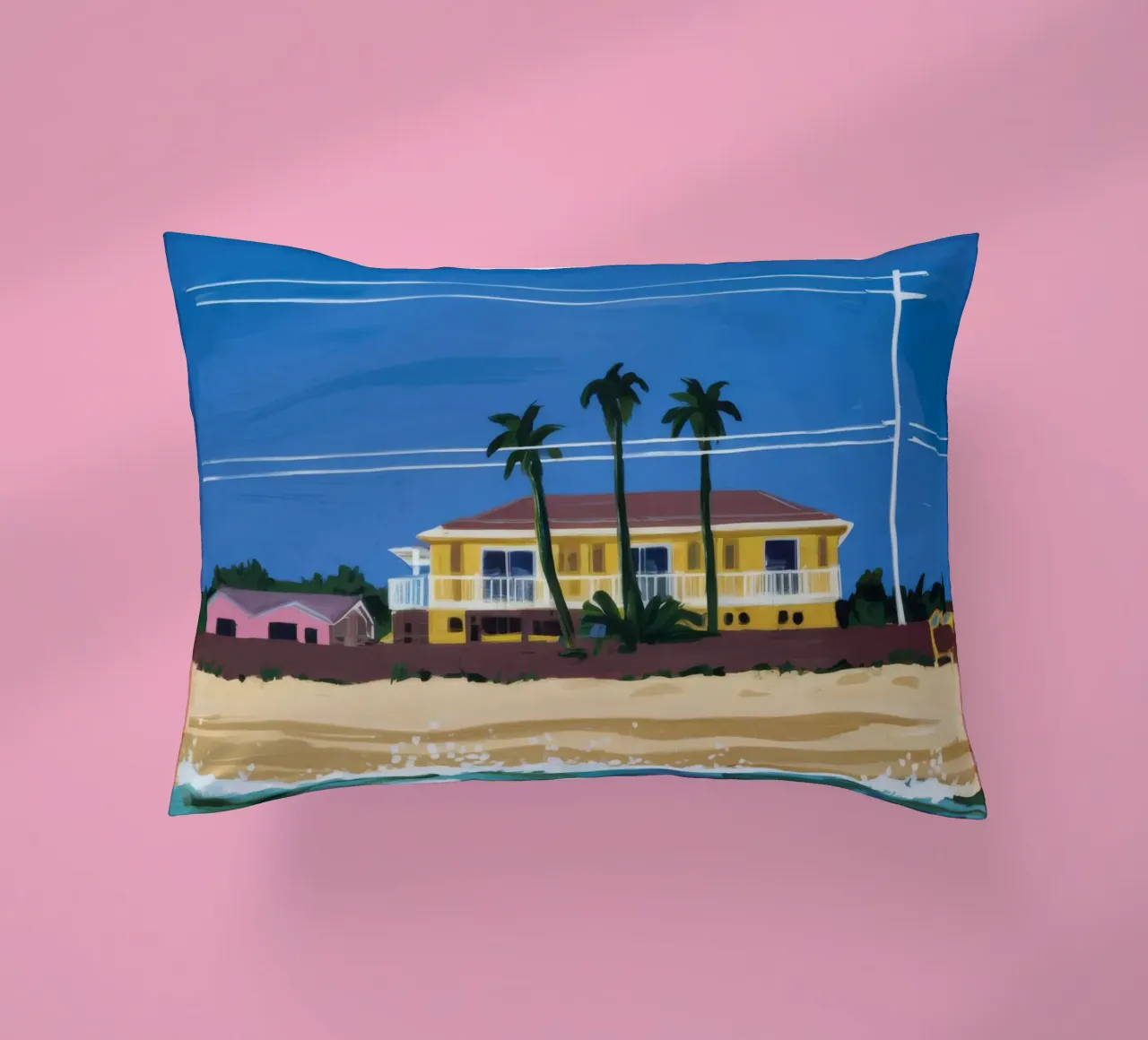 Pomeriggio in spiaggia cuscino da Silk Palette