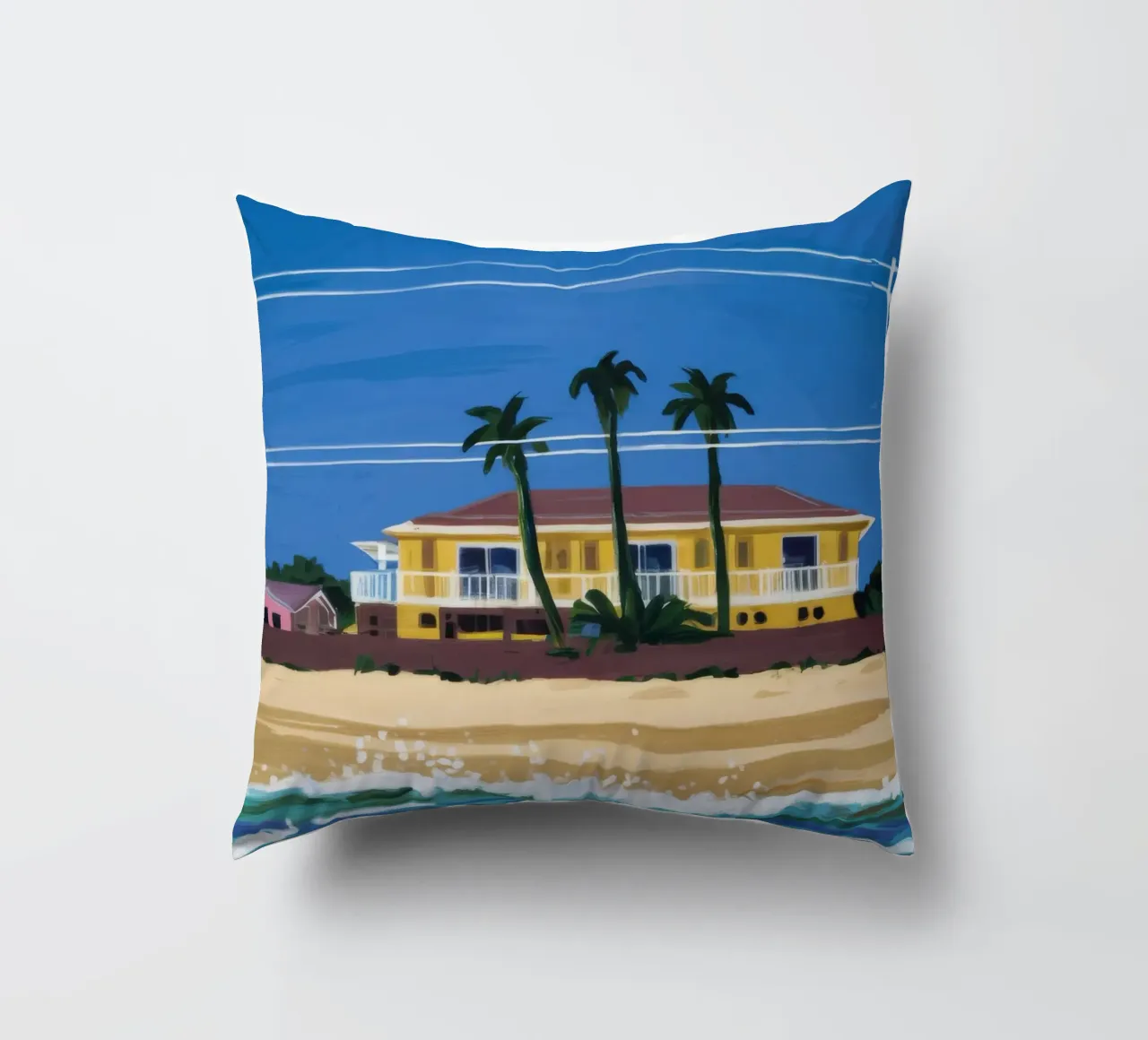 Pomeriggio in spiaggia cuscino da Silk Palette