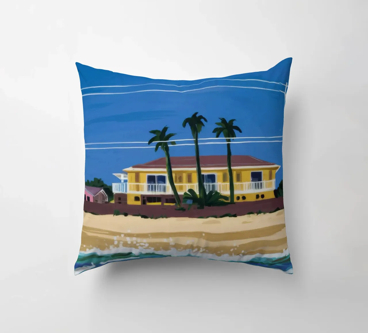 Pomeriggio in spiaggia cuscino da Silk Palette