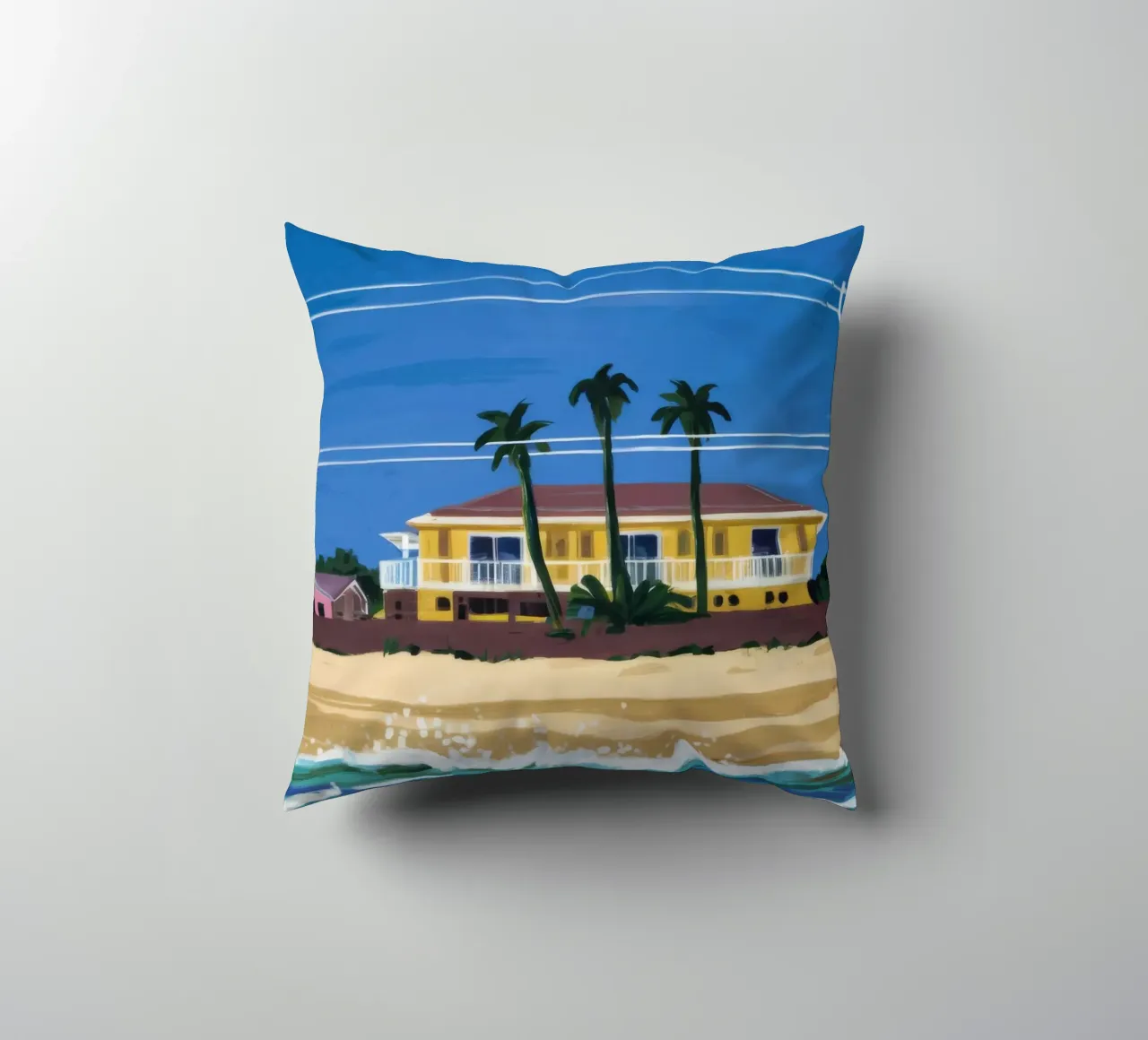Pomeriggio in spiaggia cuscino da Silk Palette